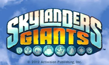 Skylanders Giants (Europe) (En,Fr,De,Es,It,Nl) screen shot title